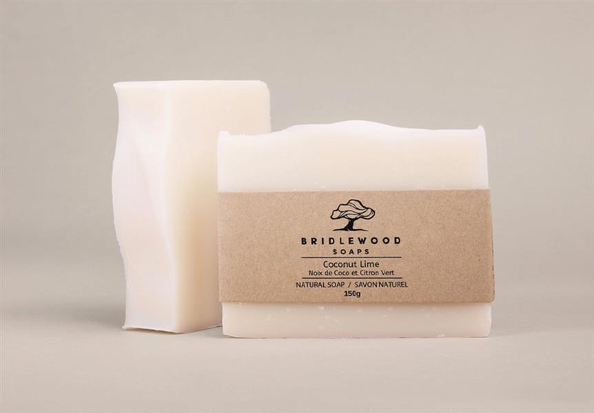 Bridlewood Soaps - Coconut Lime Soap Bar, 150G