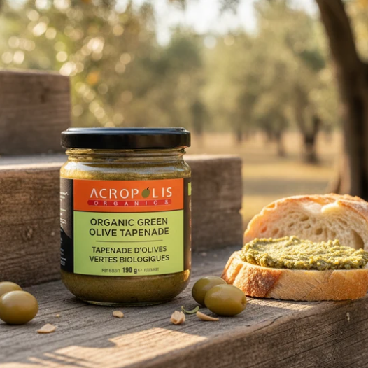 Acropolis Organics Green Olive Tapenade, 190Ml