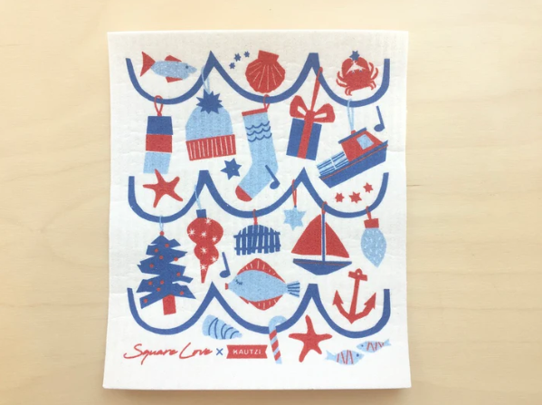 Square Love Swedish Songe Cloths - Deck The Hall