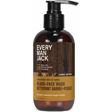 Every Man Jack Beard+Face Wash Sandalwood, 200Ml