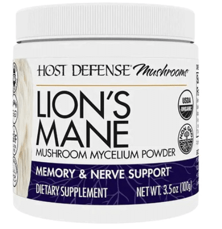 Host Defense Lions Mane Mushroom Myceliumpowder, 100G