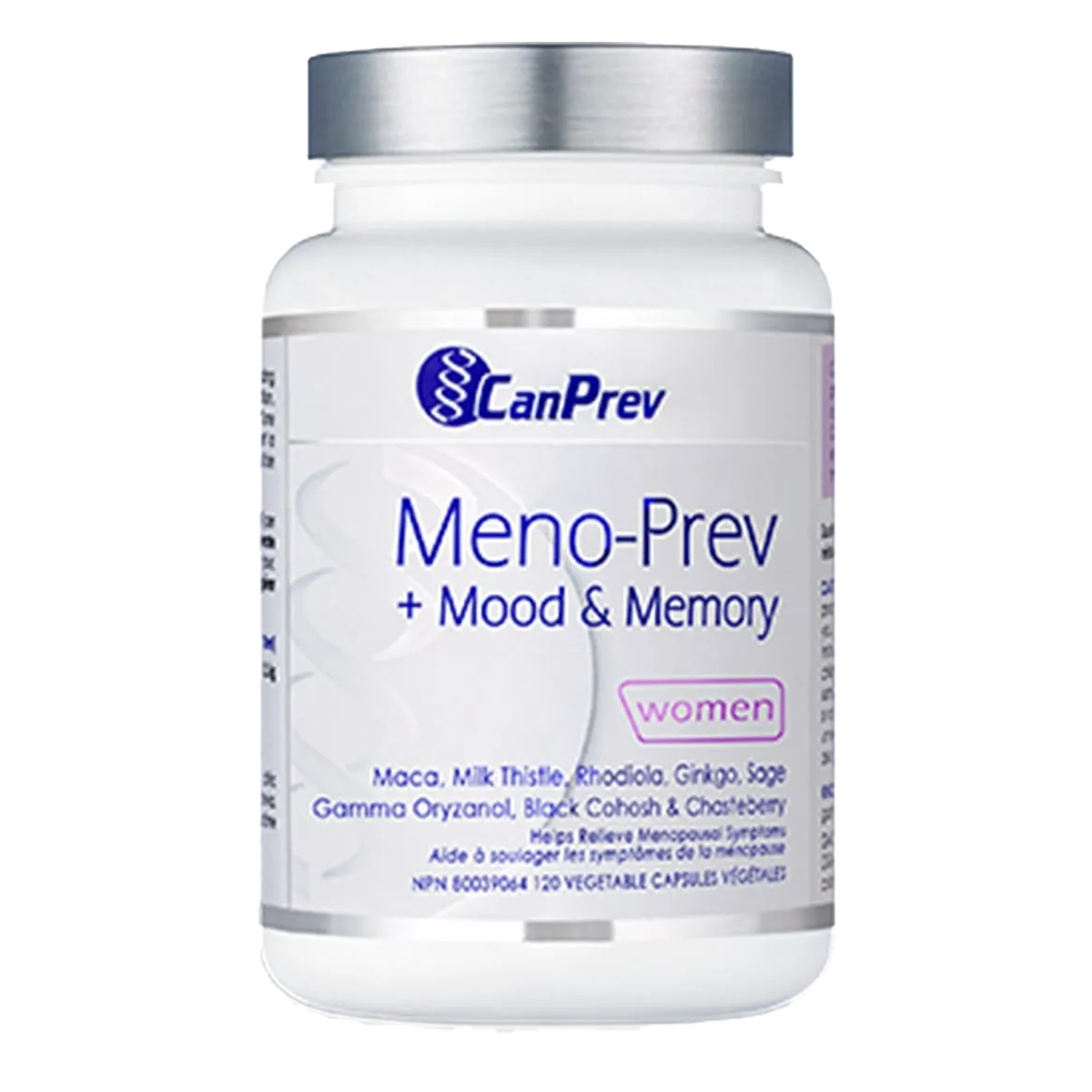 CanPrev Meno-Prev + Mood & Memory - 120 Capsules - Front View