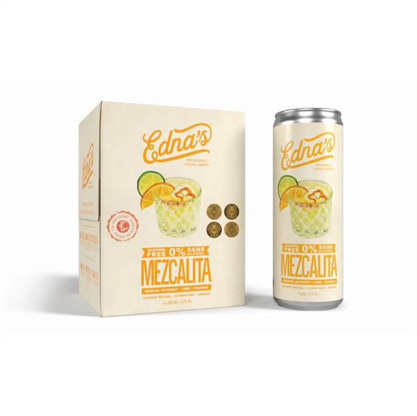 Edna's - Alcohol Free Mezcolita, 4 X 355Ml