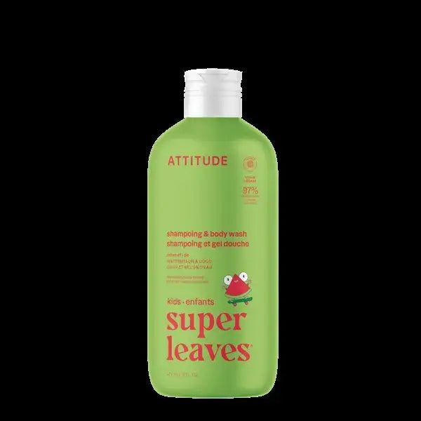 Attitude Living - 2-In-1 Shampoo & Body Wash Watermelon & Coco, 473Ml