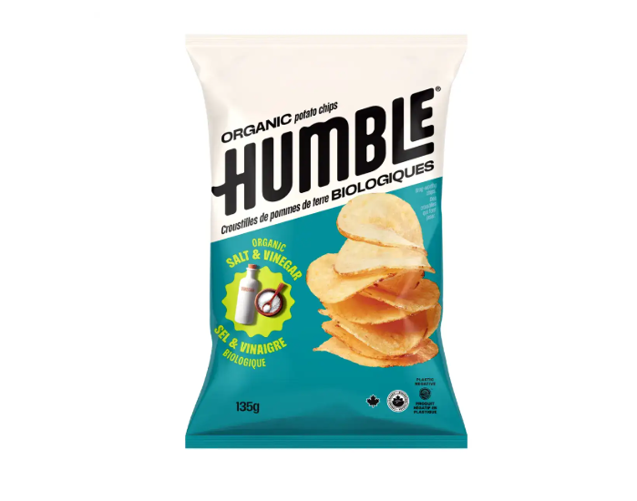 Humble Potato Chips Sea Salt & Vinegar, 135G
