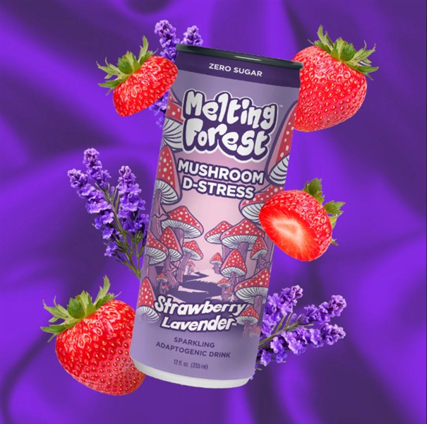 Melting Forest D-Stress Drink - Strawberry Lavender, 355Ml