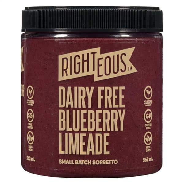 Righteous - Blueberry Limeade Sorbet,473Ml