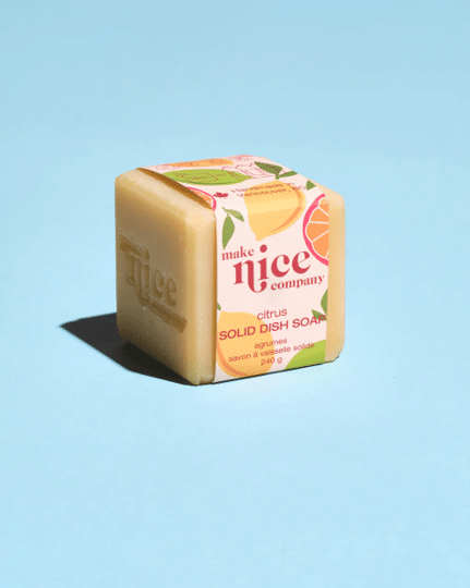 Make Nice Company Citrus Solid Dish Soap, 240G