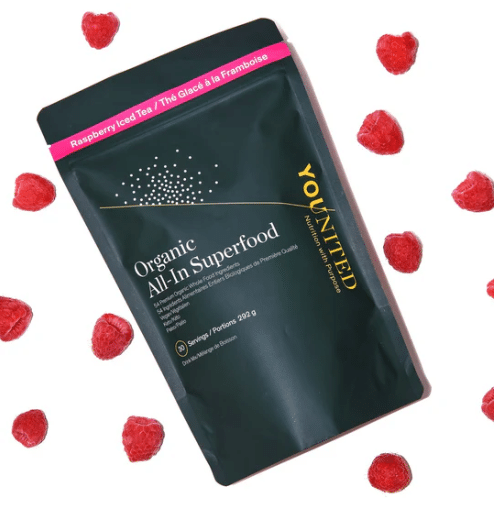Younited All-In Superfood Raspberry Iced Tea, 292G