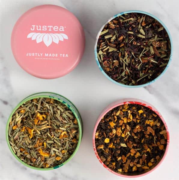 JUSTEA - Loose Leaf Holiday Tea Trio Tin