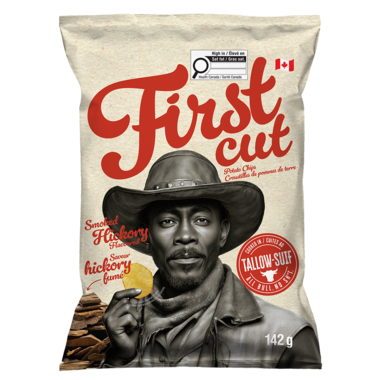 Firstcut Beef Tallow Potato Chips - Smoked Hickory Flavoured, 142G