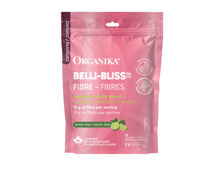 Organika Belli-Bliss Complete Fibre Lemon Lime, 10Pk