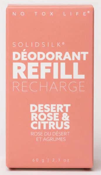 No Tox Life SOLIDSILK Deodorant Refill Capsule - Desert Rose + Citrus