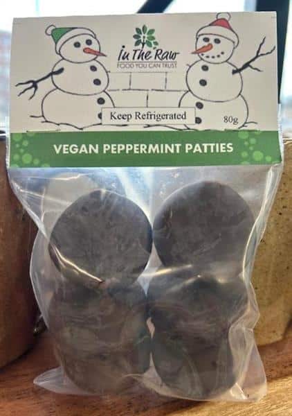 In The Raw Vegan Peppermint Patties 80G