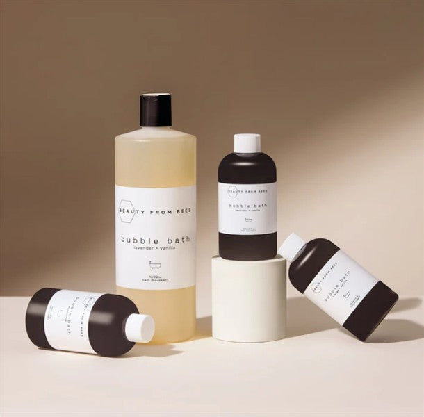 Beauty From Bees Bubble Bath - Orange + Vanilla, 32Oz