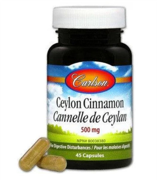 Carlson Ceylon Cinnamon 500Mg, 45Caps