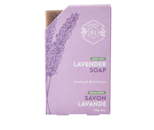 Crate 61 Organics Lavender Bar Soap, 110G