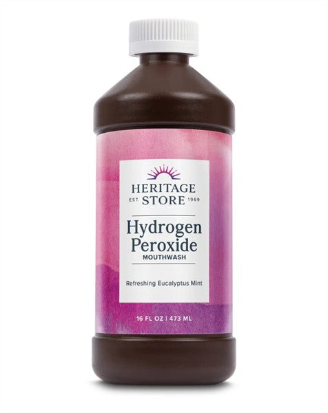 Heritage Store Hydrogen Peroxide Mouthwash, 473Ml