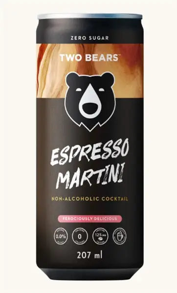 Two Bears Non-Alcoholic Espresso Martini, 207Ml