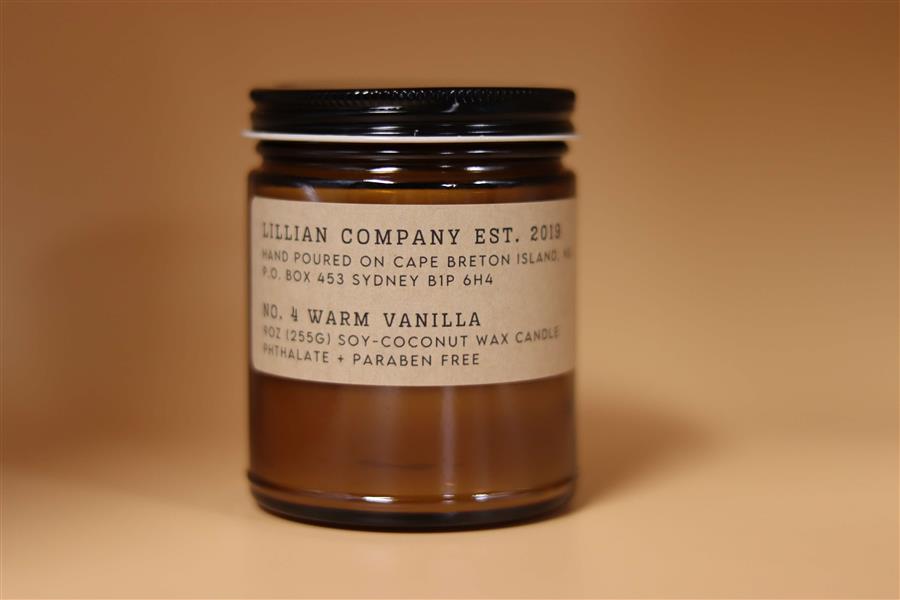 Lillian Co - Warm Vanilla Candle, 9Oz