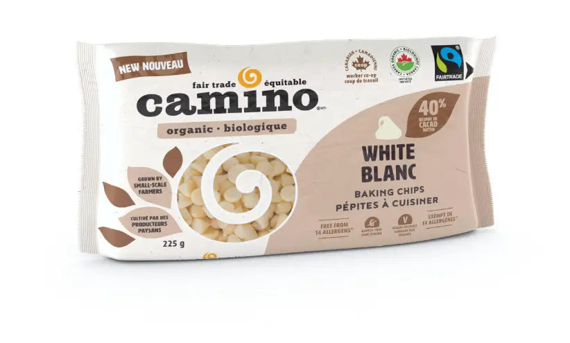 Camino Vegan White Chocolate Baking Chips, 225G