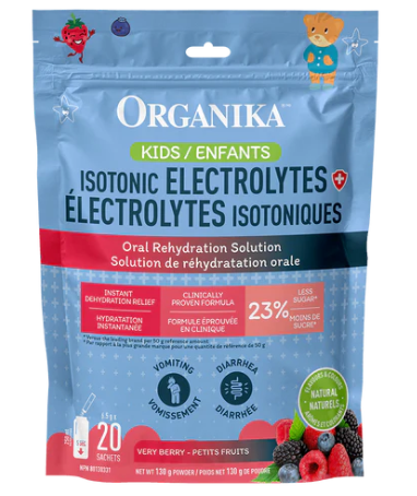 Organika Kids Isotonic Electrolytes Very Berry, 130G