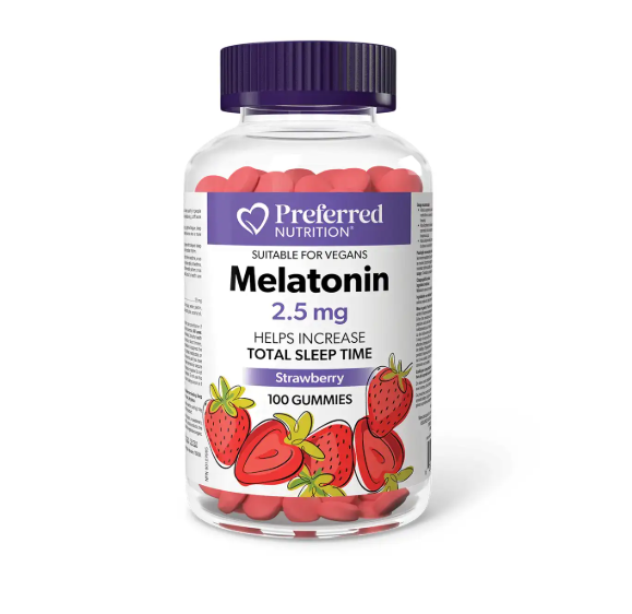 Preferred Nutrition Melatonin 2.5Mg, 100 Gummies