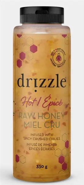 Drizzle - Hot Raw Honey, 330G