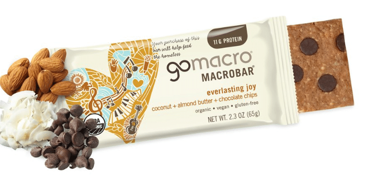 Gomacro Macrobar - Coconut + Almond Butter + Chocolate Chips, 65G