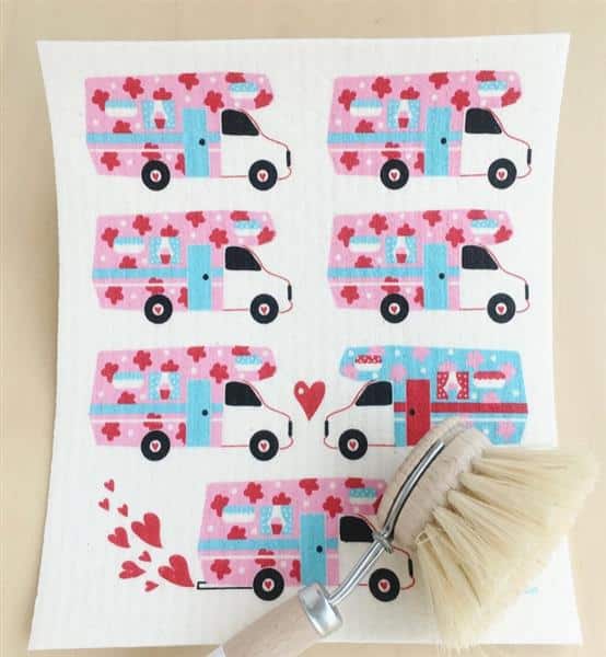 Square Love Swedish Sponge Cloths - Campers