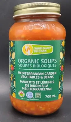Sunflower Kitchen Organic Mediterranean Garden Vegetables & Beans Soup, 700Ml