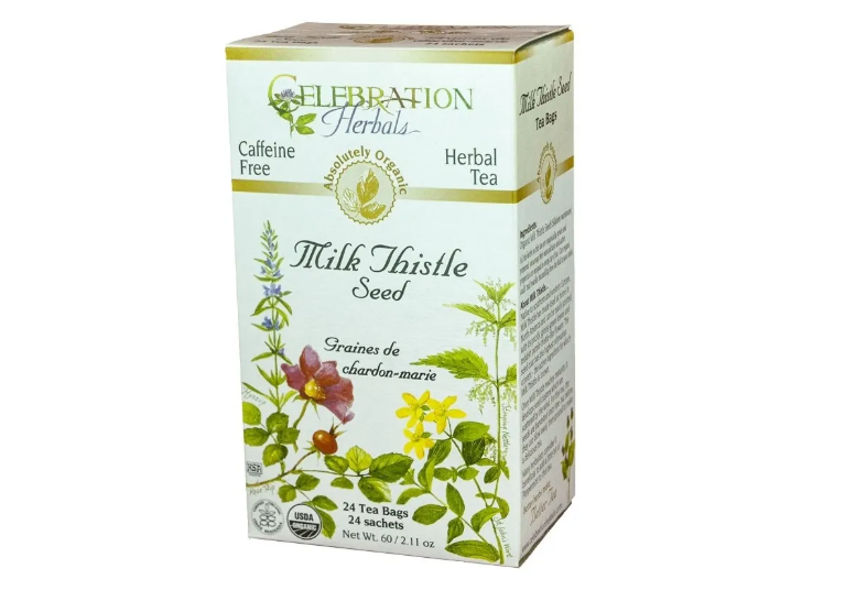 Celebration Herbals Organic Milk Thistle Seed Tea, 24Bgs