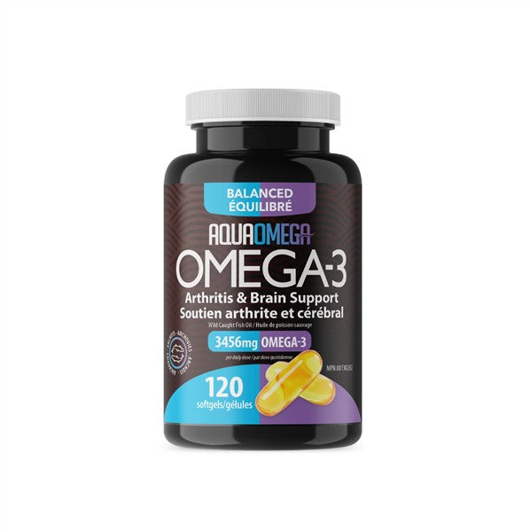 Aquaomega Omega-3 Balanced 3456Mg, 120 Softgels