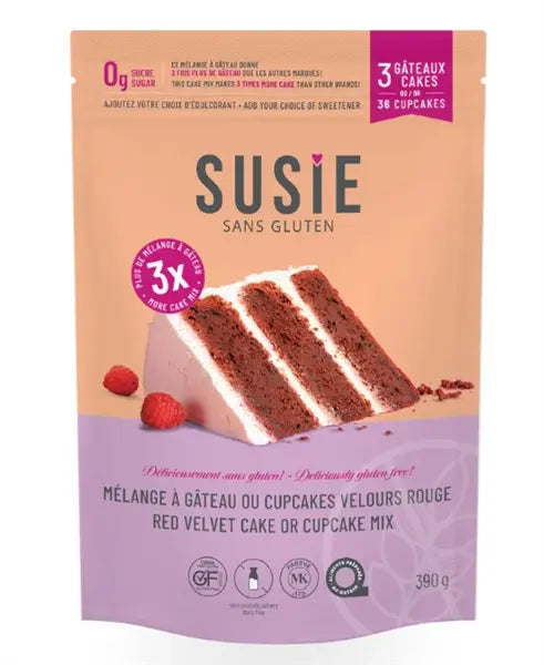 Susie Gluten Free Red Velvet Cake Mix, 390G