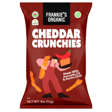 Frankie's Organic Spicy Cheddar Crunchies, 142G