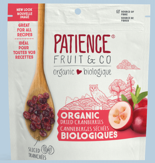 Patience Fruit & Co - Organic Dried Cranberries, 283G