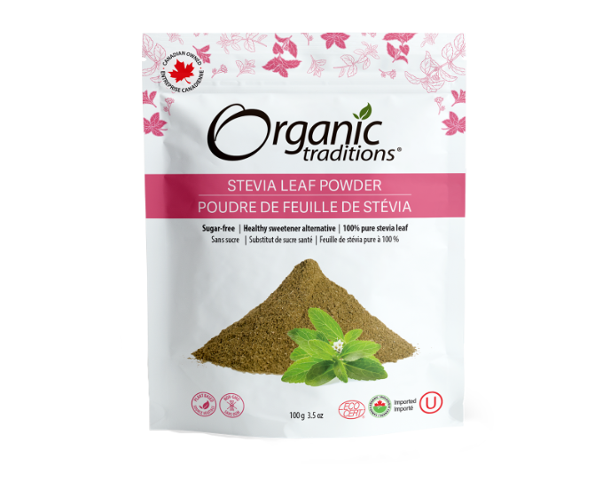 Organic Traditions Stevia Leaf Powder, 100G