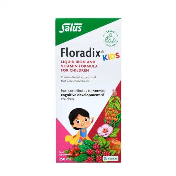 Salus Floradix Liquid Iron And Vitamins Formula Kids, 250Ml