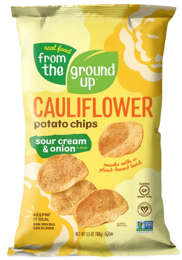 From The Ground Up Sour Cream & Onion Potato Chips, 100G