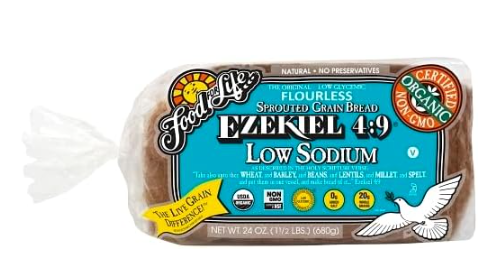 Food For Life Ezekiel 4:9 Low Sodium Sprouted Grain Bread - 680G