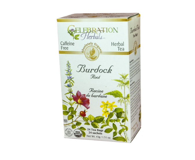 Celebration Herbals Organic Burdock Root Tea, 24Bgs