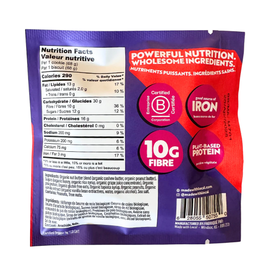 Made With Local Peanut Butter Sea Salt Protein Cookie 68G