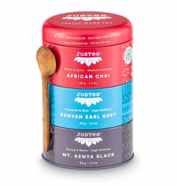JUSTEA - Loose Leaf Black Tea Trio Tin