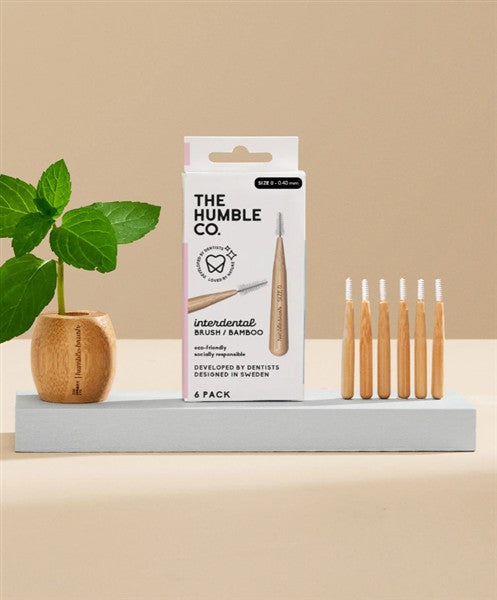 The Humble Co. Interdental Brush Bamboo Size 0, 6Ct
