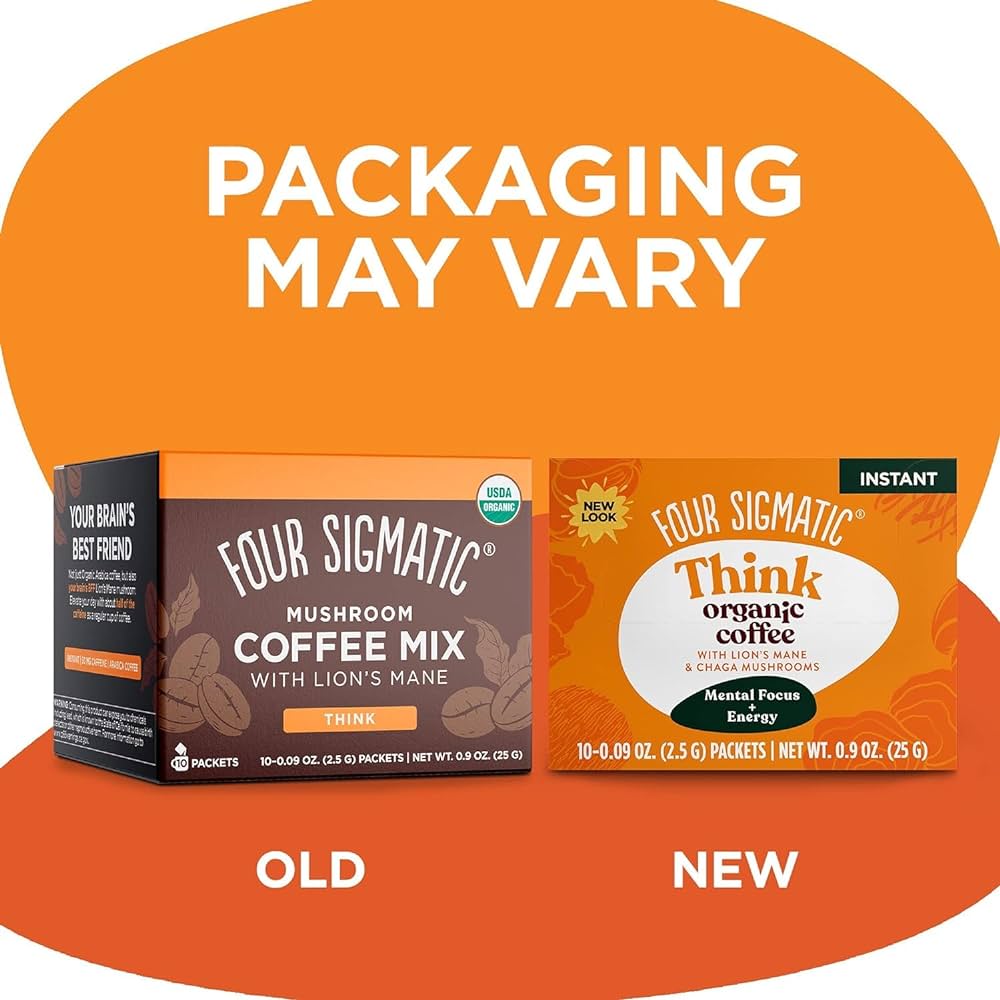 Four Sigmatic Think Instant Coffee W/ Lions Mane, 25G/ 10 Packets