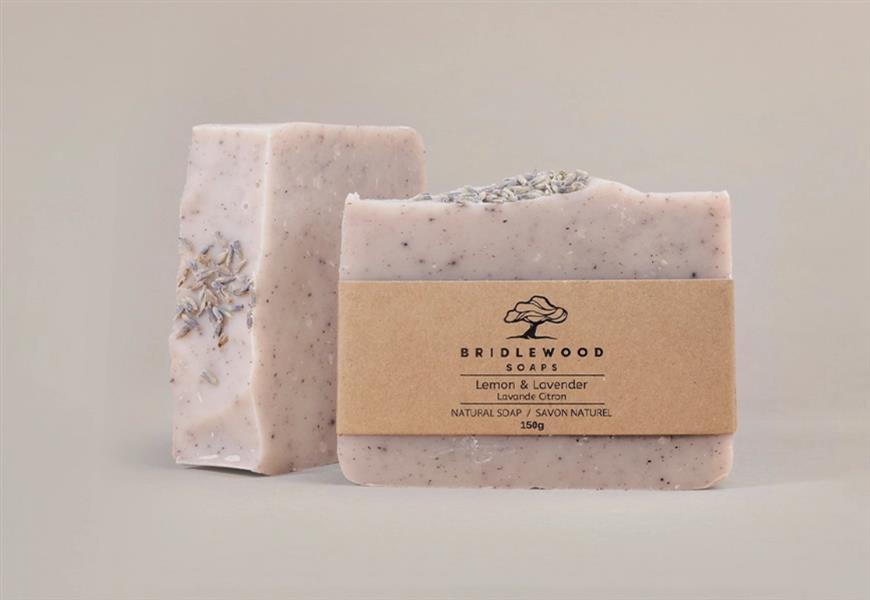 Bridlewood Soaps - Lemon & Lavender Soap Bar, 150G
