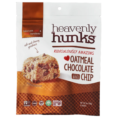 Heavenly Hunks Oatmeal Chocolate Chip Bites, 170G