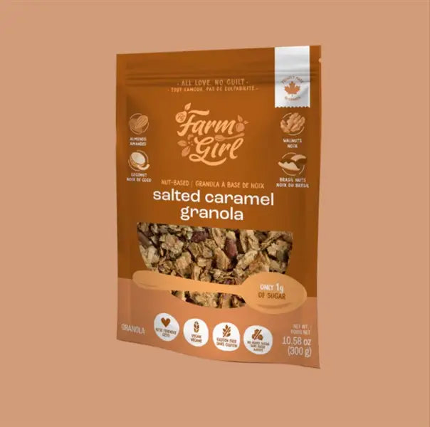 Farm Girl Salted Caramel Granola, 300G