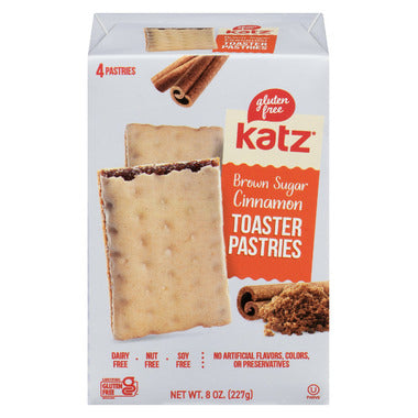 Katz Gluten Free Brown Sugar Cinnamon Toaster Pastries, 227G