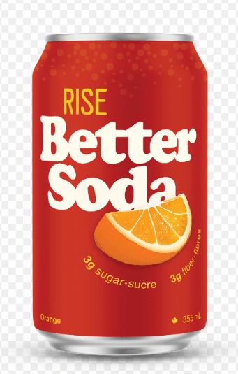 RISE Kombucha Better Soda, Orange 355Ml